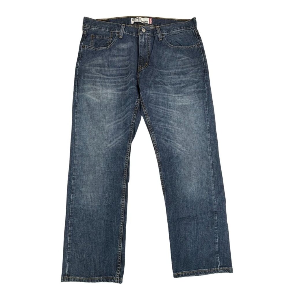 Levis 559 Relaxed Straight Jeans 34x30 Blue Denim Mens Casual Wear